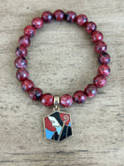 French Stained Glass St. Benedict Bracelet