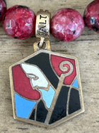 French Stained Glass St. Benedict Bracelet